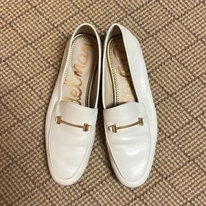 Preowned Sam Edelman white loafer 7.5 Loraine